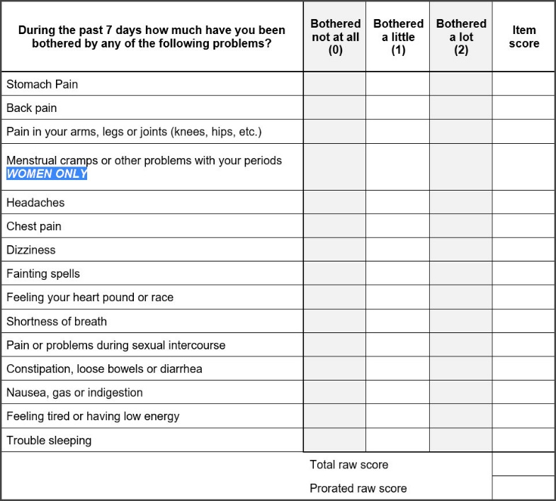 Women's chest measurement criterion during physical exam is dent